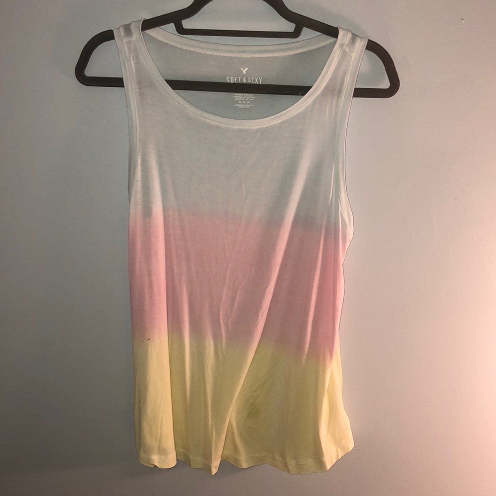 A pastel muscle tee.